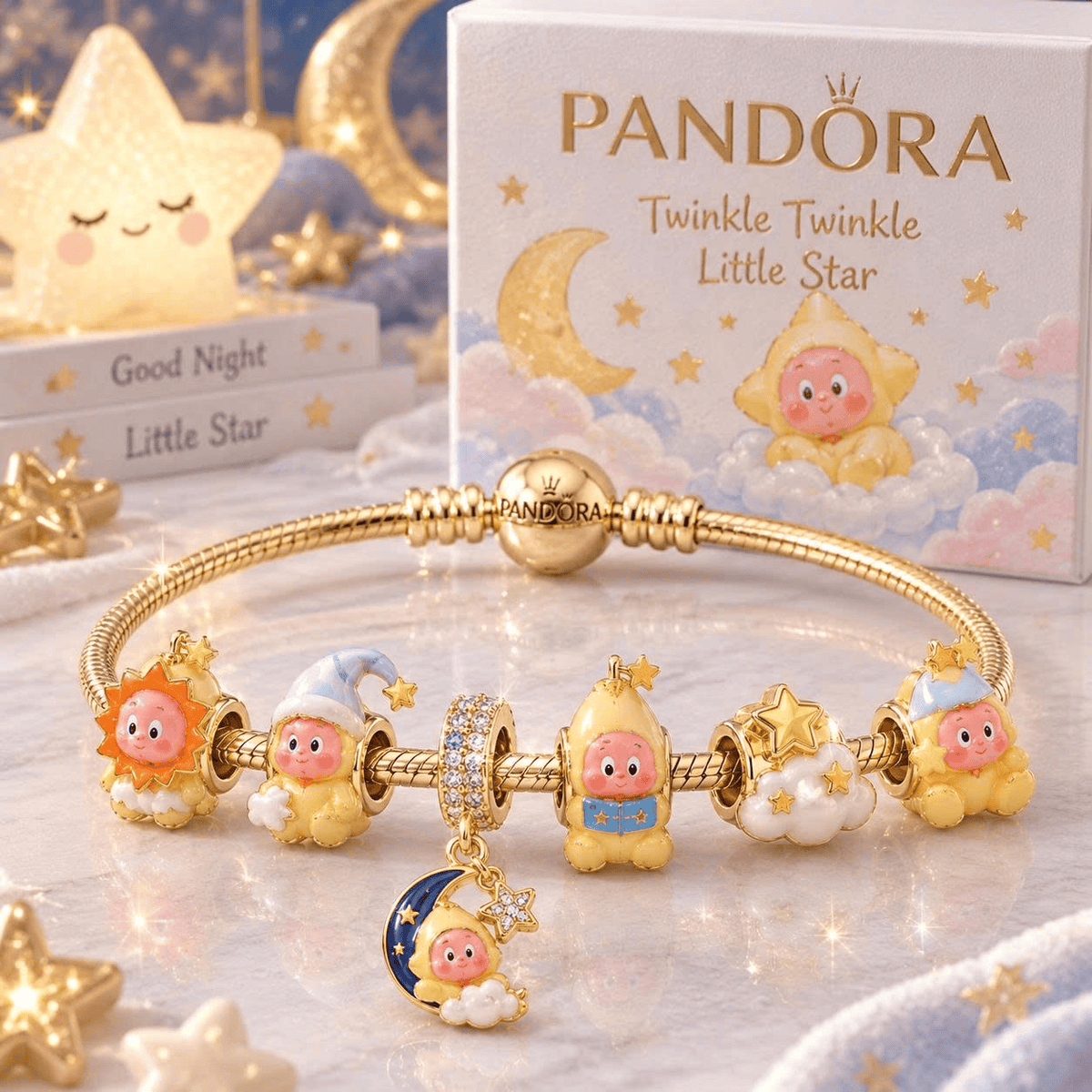 TTLS Gold Charm Bracelet Set VTH