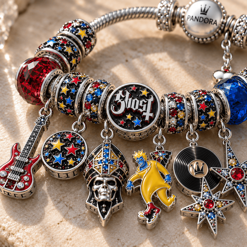 GHB Silver Charm Bracelet Set NTTB
