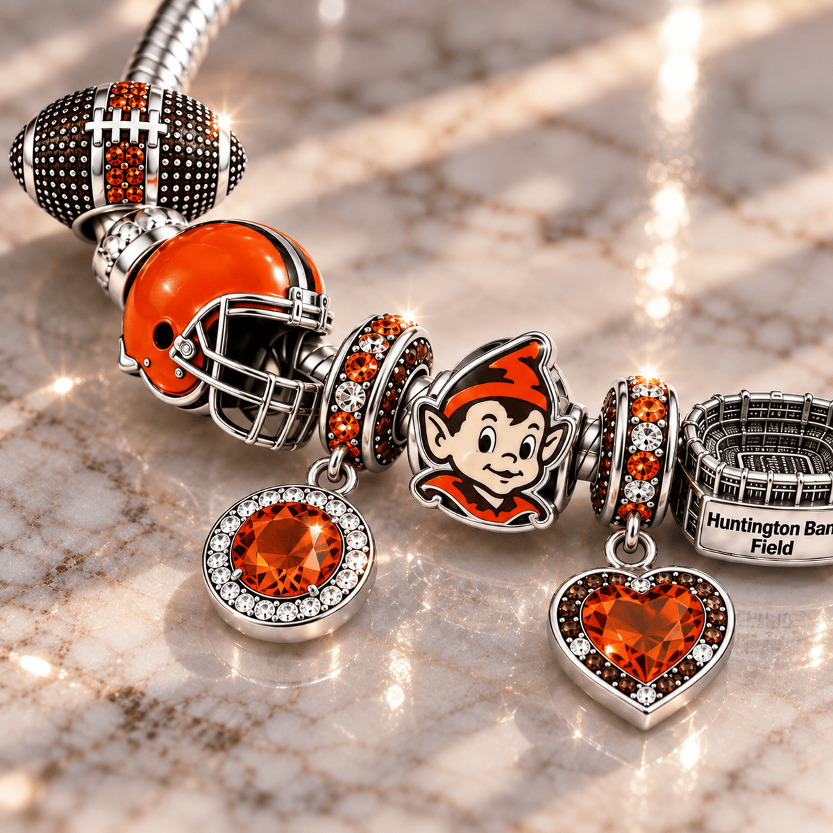 CLVB Sliver Charm Bracelet Set BMD
