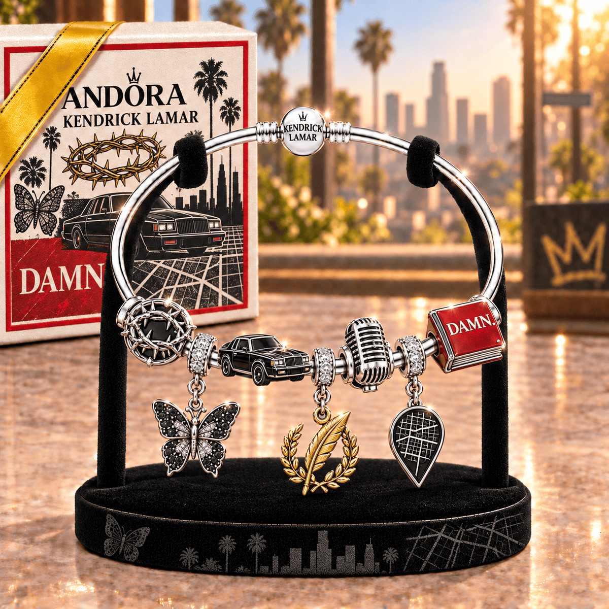 KDL Silver Charm Bracelet Set TMH