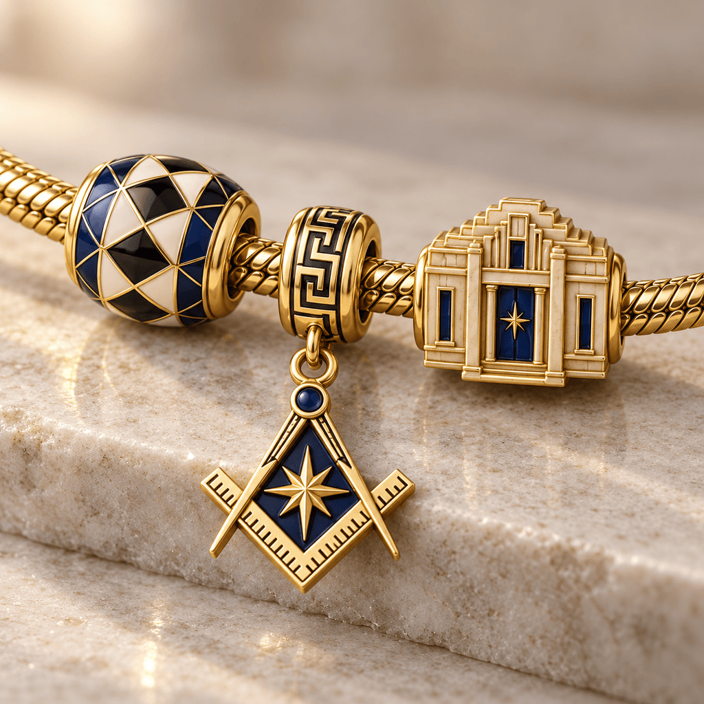 MAS Gold Charm Bracelet Set HQH