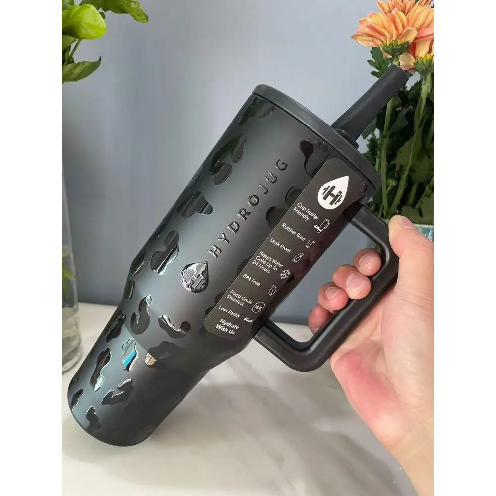 Oz Outdoor Sports Water Cup Bottle Stainless Steel Vacuumhydrojug Insulated Cup With Lid And Straw Suitable For Water, Iced Tea